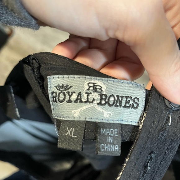 Royal Bones black rose lace corset top - Picture 3 of 3